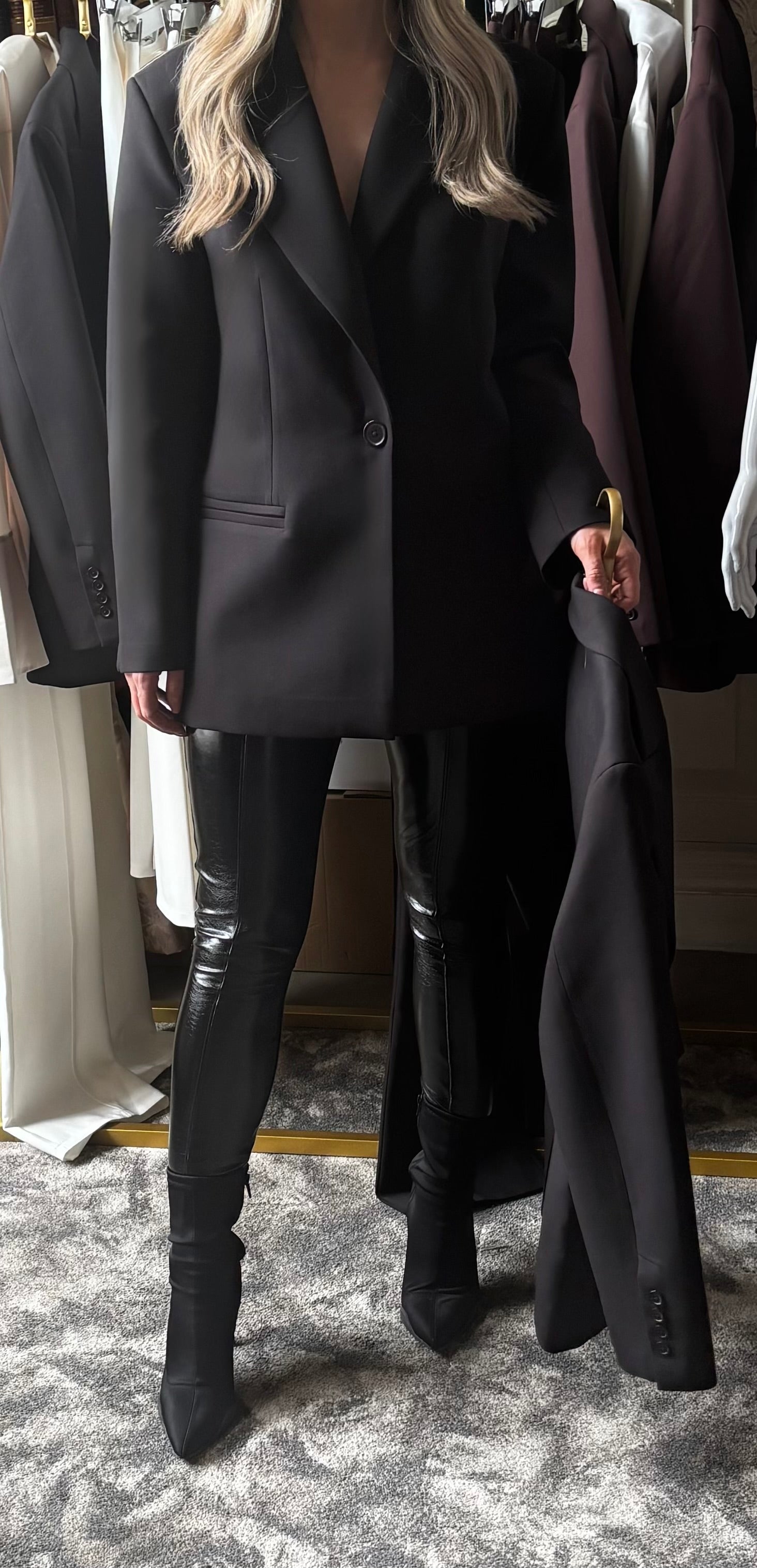 Oversized Blazer - Black - boldnsubtle