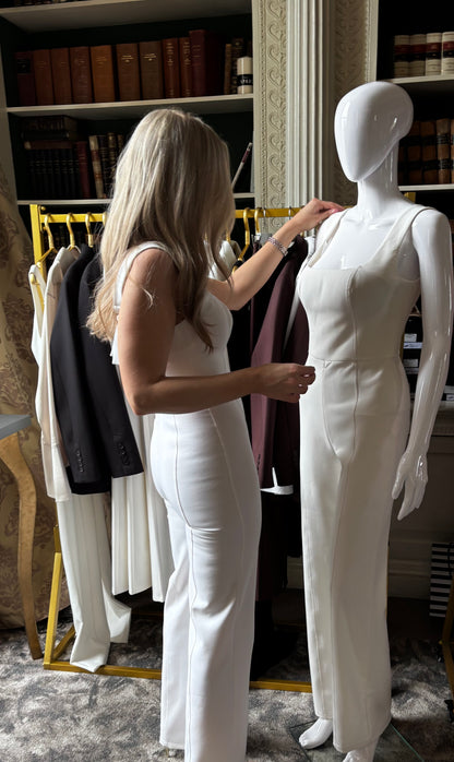 Fitted Jumpsuit - White