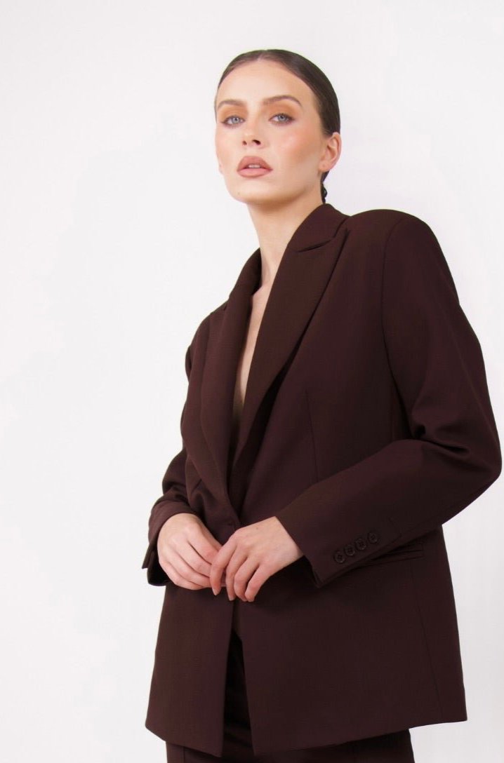 Brown Oversized Blazer
